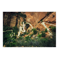 Angels Landing Trail poster posters by SatoriDesign Angels Landing Trail poster posters