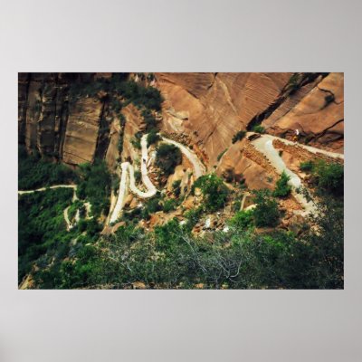 Angels Landing Trail poster by SatoriDesign