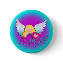Angels Love Pinback Buttons