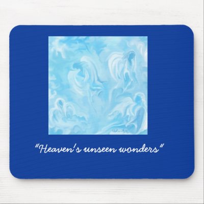 Angels Meeting Mouse Pads by godsworld4you