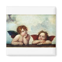 Angels of the Sistene Madonna magnets