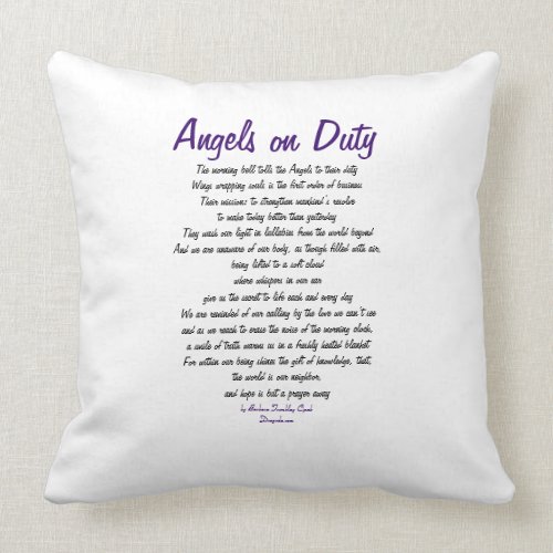 Angels on Duty - Pillow of Faith mojo_throwpillow