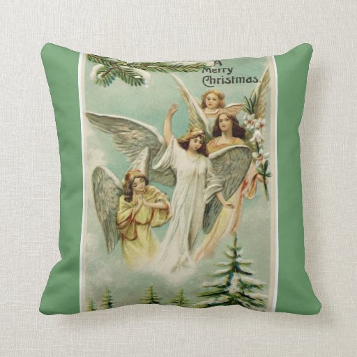 Angels on High Pillow Zazzle