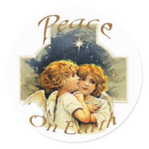 Angels-Peace on Earth stickers by dchaddad Angels-Peace on Earth stickers