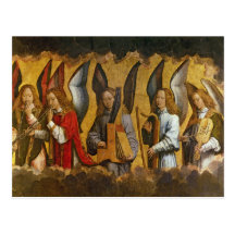 Angels Playing Musical Instruments Post Card