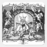 Angels Playng Around Valentine Couple Sticker