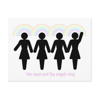 Angels ring post card by barmybass