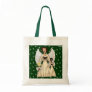 Angels Singing Carols (Gold) Tote Bags