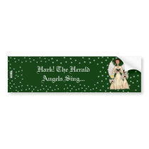 Angels Singing Carols(Gold) Bumper Stickers