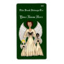Angels Singing Carols (Gold) Shipping Labels
