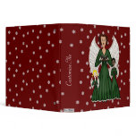 Angels Singing Carols (Green) 3 Ring Binder