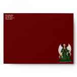 Angels Singing Carols (Green) Envelopes