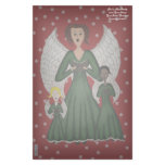 Angels Singing Carols (Green) Stationery