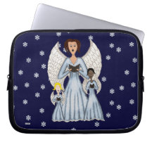 Angels Singing Carols Laptop Computer Sleeve