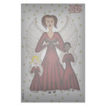 Angels Singing Carols (Red) Custom Stationery