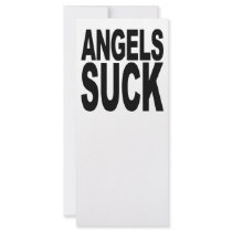 Angels Suck rack cards by MyShirtSucks Angels Suck rack cards