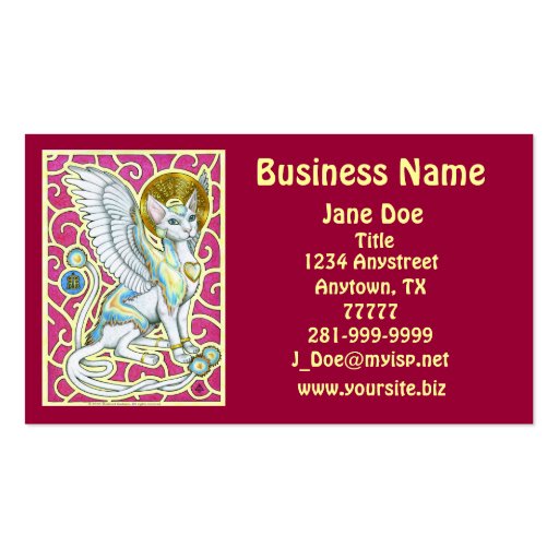 Angels Walk On 4 Paws Business Card