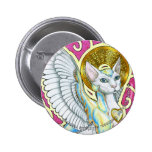 Angels Walk On 4 Paws Round Button