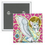 Angels Walk On 4 Paws Square Button