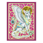 Angels Walk on Four Paws Postcard