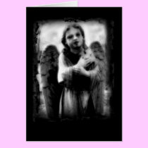 Angels watching cards