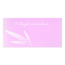 Angels were here custom photo card