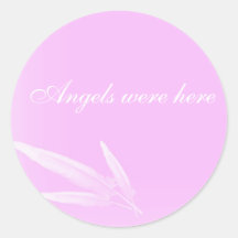 Angels were here stickers