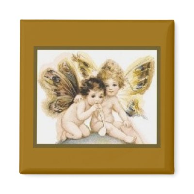 Angels with Butterfly Wings Magnets by dchaddad