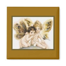 Angels with Butterfly Wings magnets by dchaddad Angels with Butterfly Wings magnets