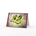 Angels with One Wing (Red) Greeting Card