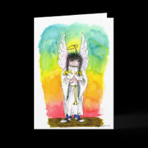 Angels with Sensible Footwear:  Christmas Card