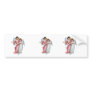 Angels With Vintage Dresses And Music Notes Bumper Sticker