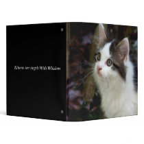 Angels With Whiskers (kitten) Binder by jaisjewels Angels With Whiskers (kitten) Binder