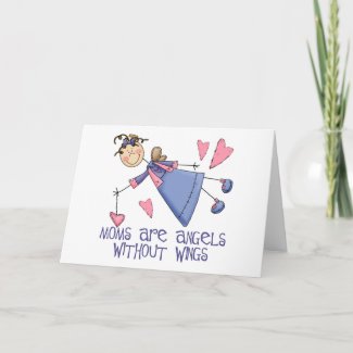 Angels Without Wings Greeting Card zazzle_card