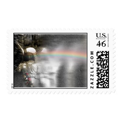 Angels Wreath Christmas Stamp by cardtricks