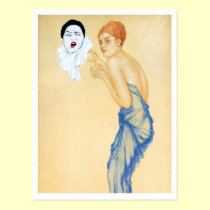 Anger - from the Pierrot's Love Series postcards