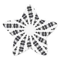 Anger Kaleidoscope 9 Star Stickers