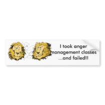 Anger management bumper stickers
