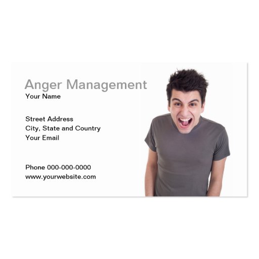 Anger Management Business Card