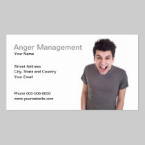 Anger Management Business Card business cards
