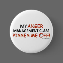 Anger Management Pinback Buttons