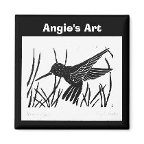 Angie's Art "Humming Bird" Magnet