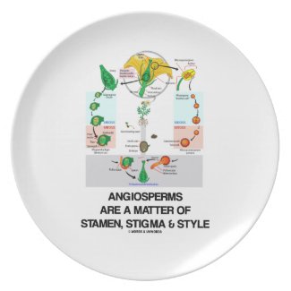 Angiosperms Are A Matter Of Stamen Stigma Style Party Plates