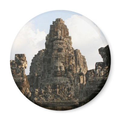 angkor face refrigerator magnet by cardart