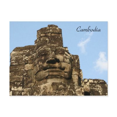 angkor face postcard by cardart