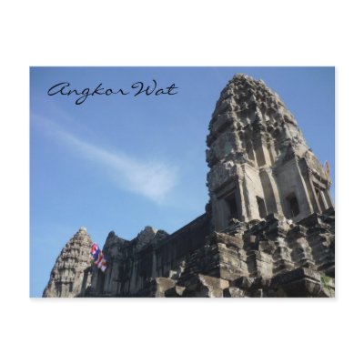 angkor rock post card by cardart