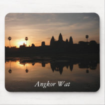 angkor silhouette sunrise mouse pads