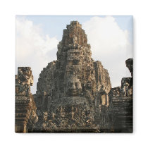 angkor stone face fridge magnet