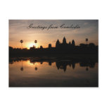 angkor sun reflect post cards