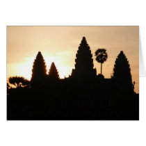 angkor sunrise greeting card